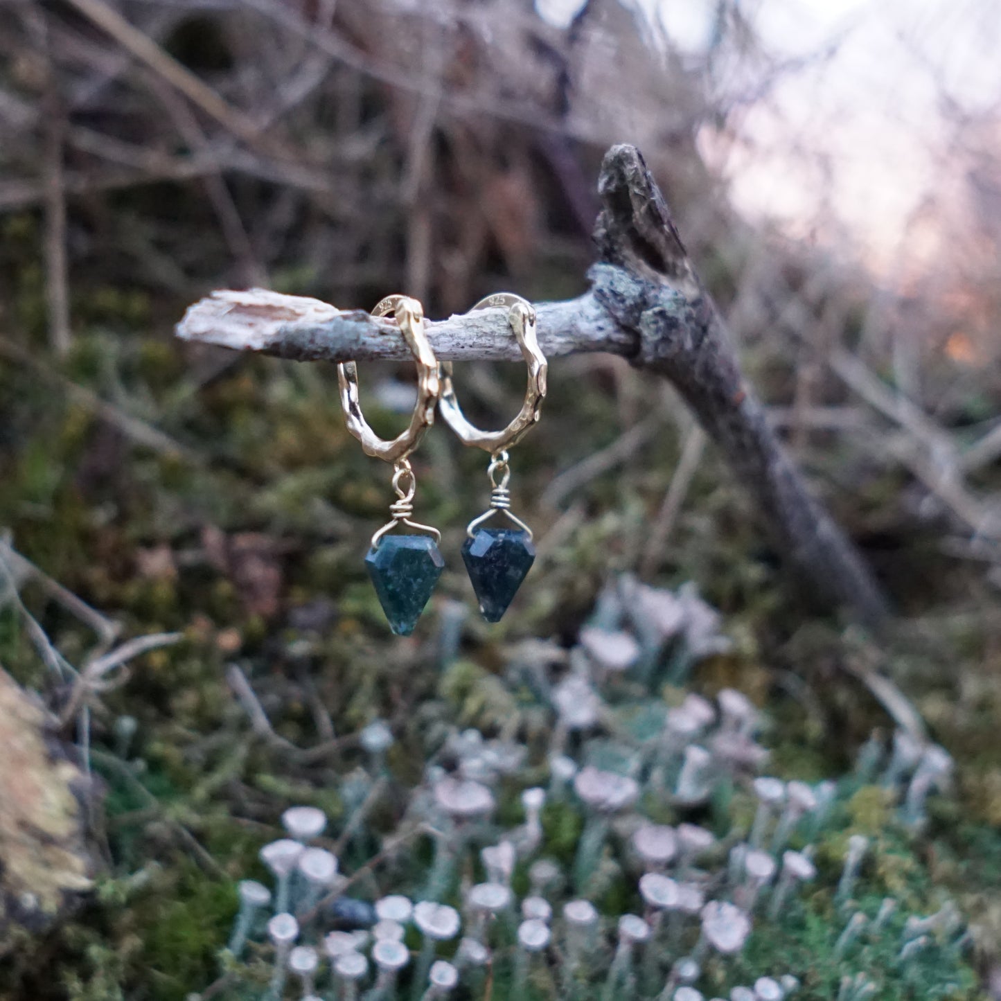 Moseagat-øreringer 2