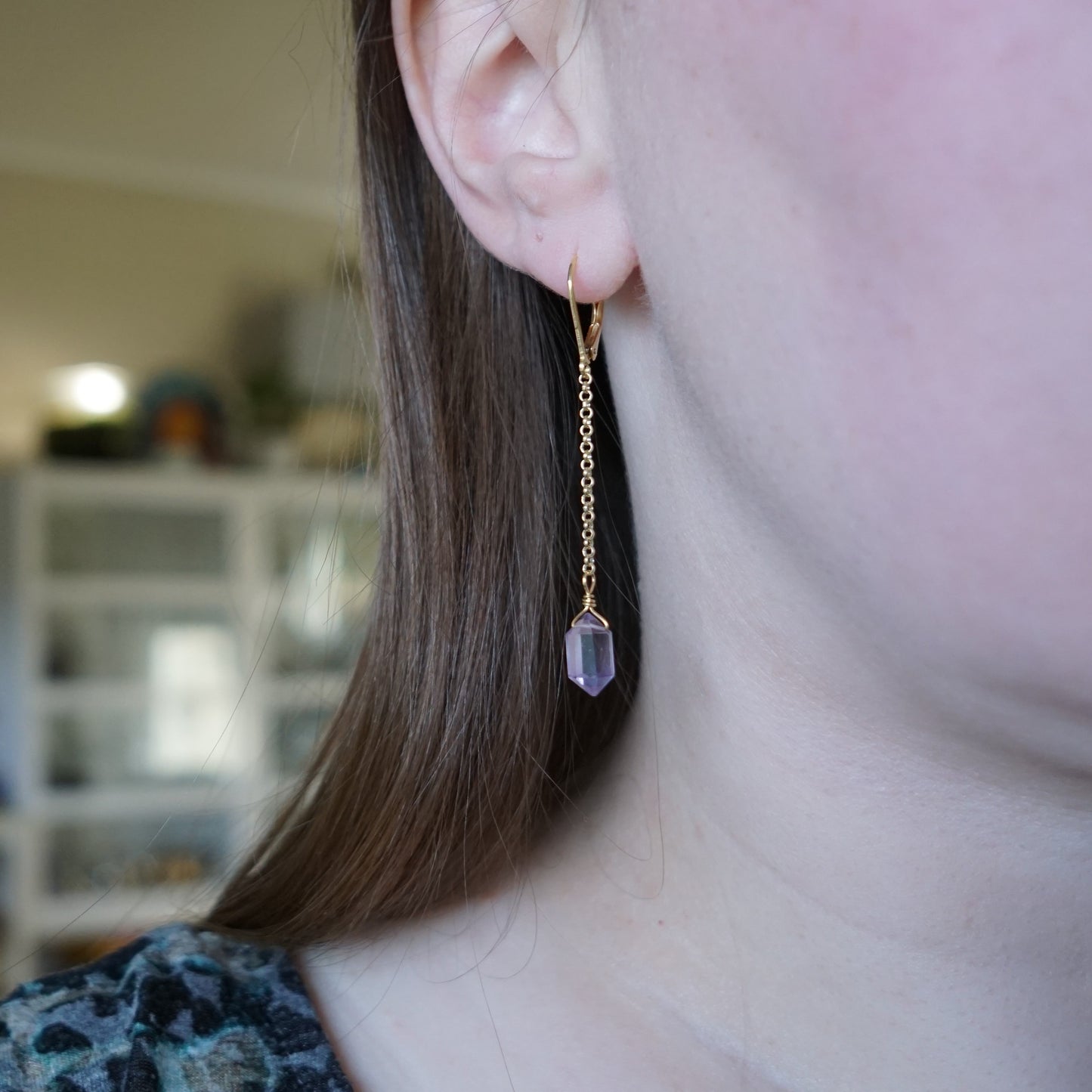 Lange krystallørepynt