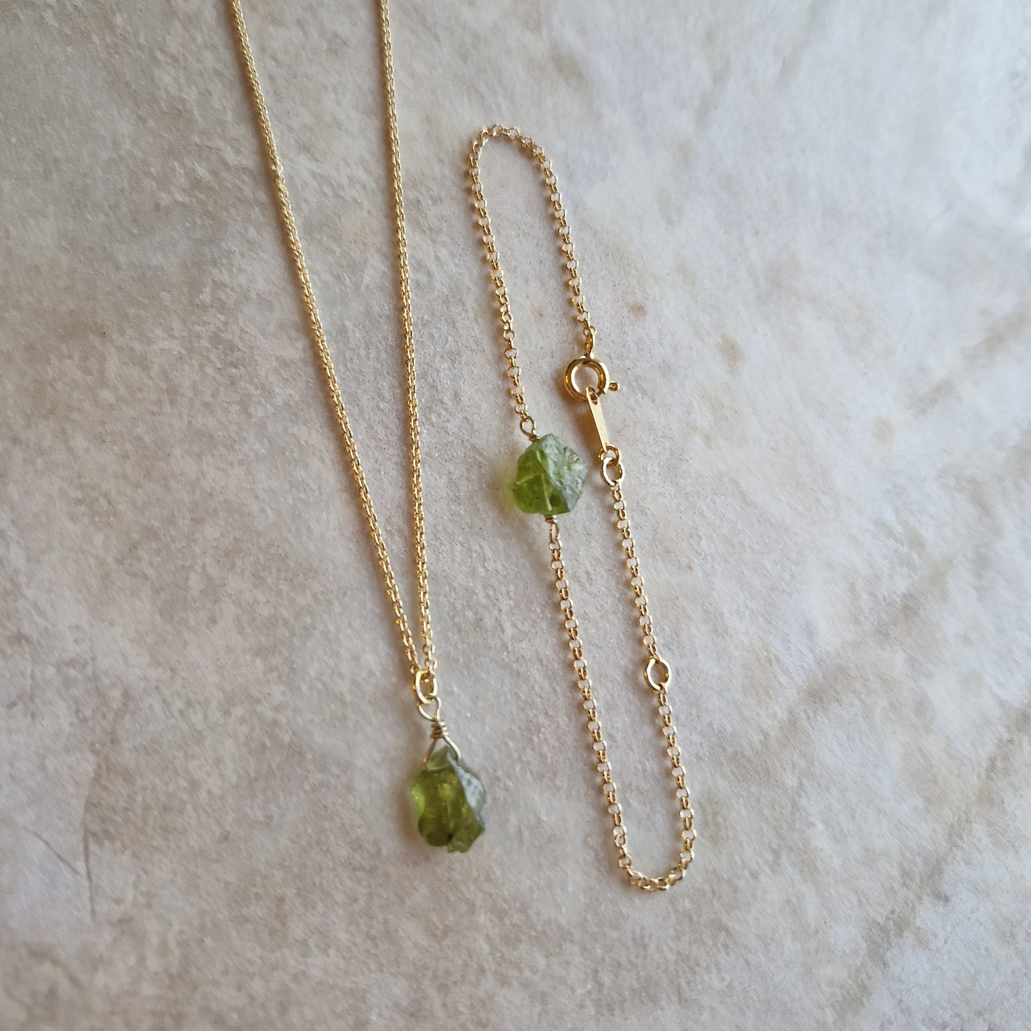 Peridot halskjede